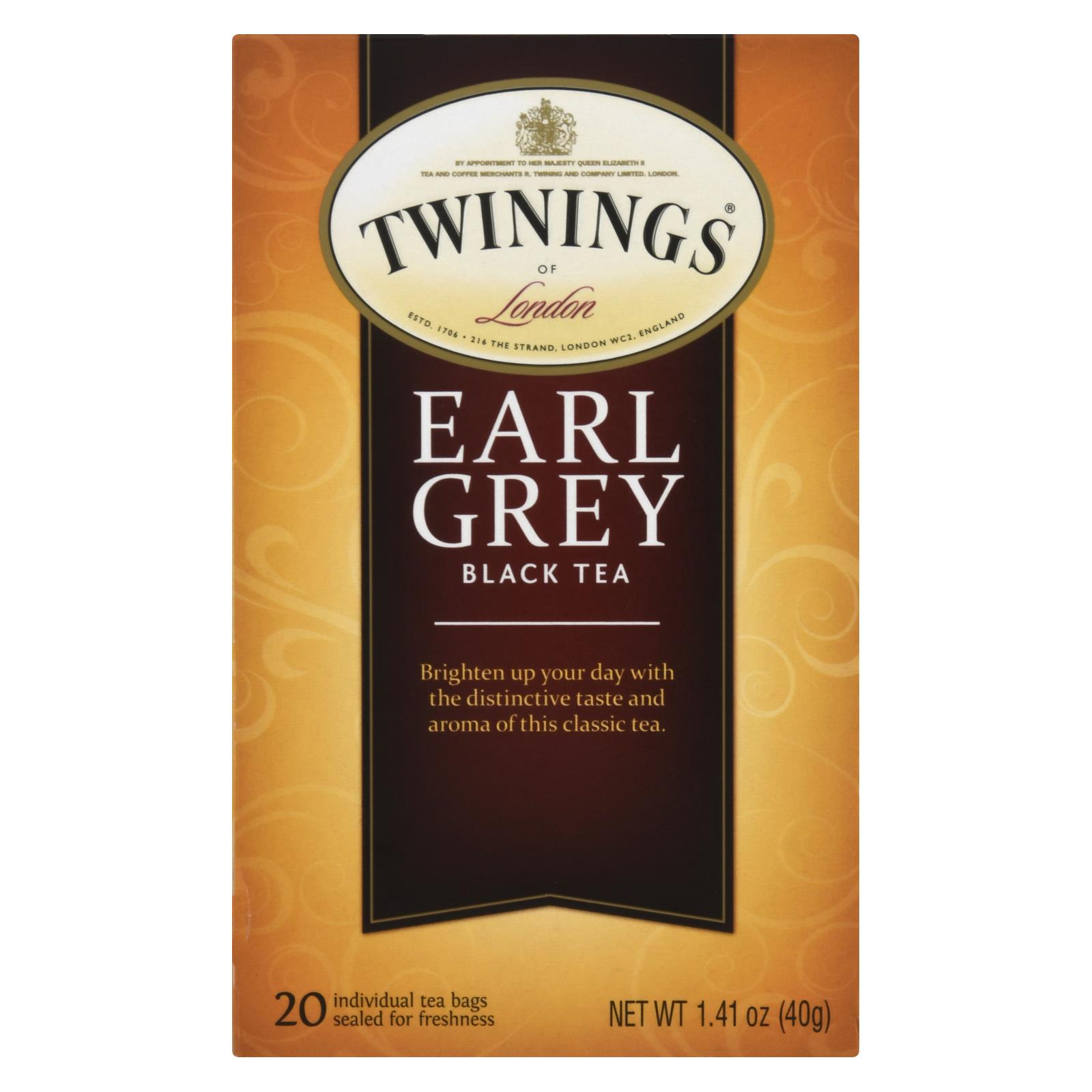 Twinings Tea Earl Grey Tea, Black Tea, Case Of 6, 20 Bags - Image 3