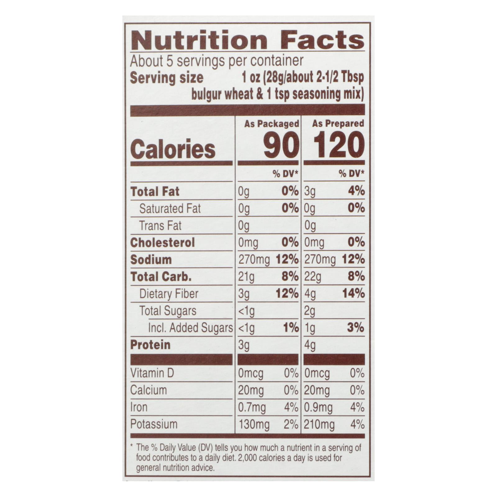 Near East Tabbouleh Mix, Wheat Salad, Case Of 12, 5.25 Oz. - Image 3