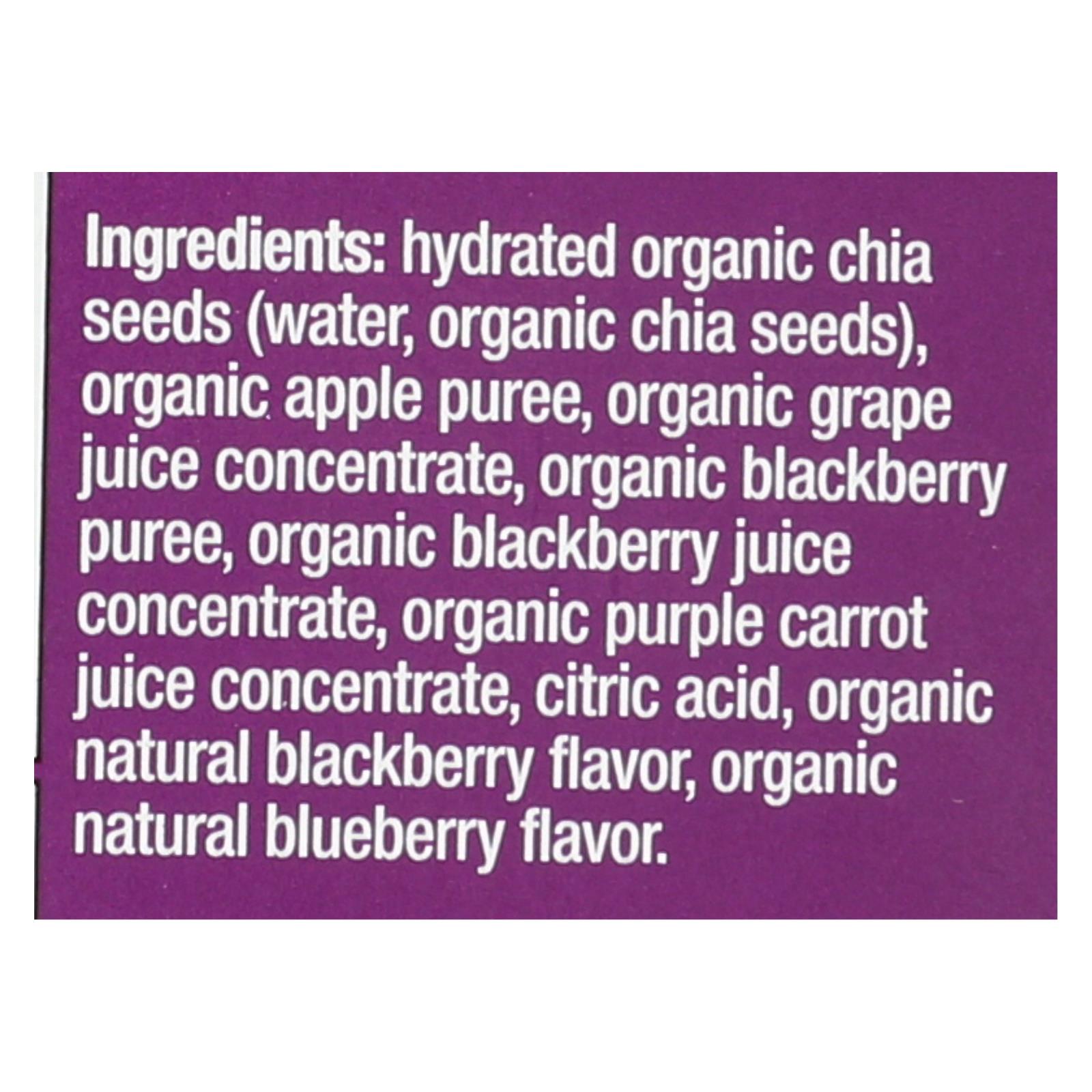Mamma Chia Squeeze Vitality Snack, Blackberry Bliss, Case Of 16, 3.5 Oz. - Image 2