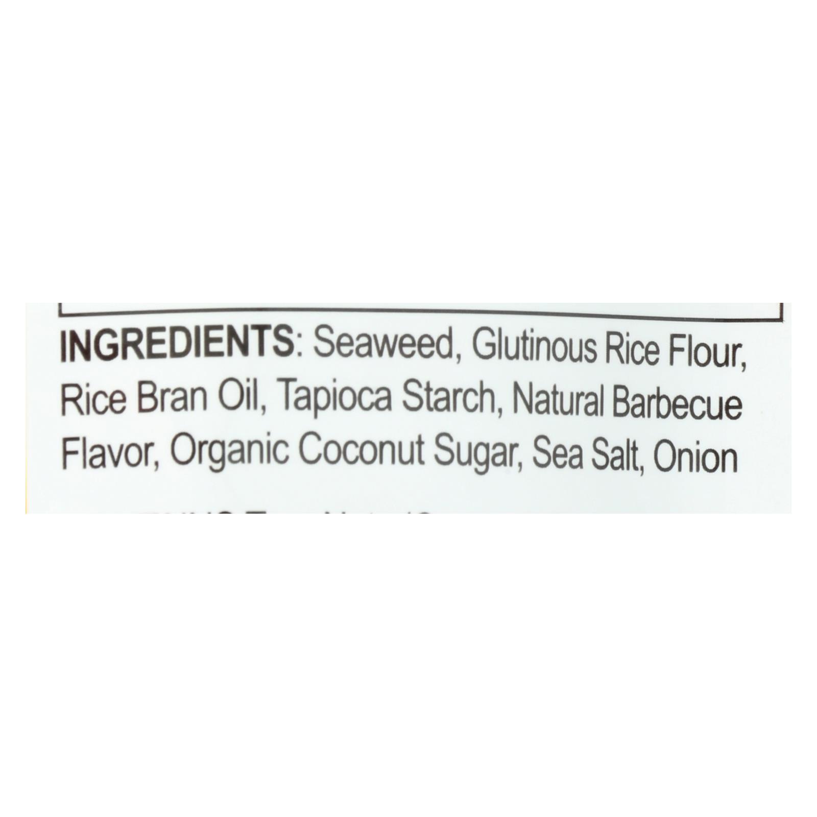 Seasnax Chomperz Crunchy Seaweed Chips, Barbecue, Case Of 8, 1 Oz. - Image 2