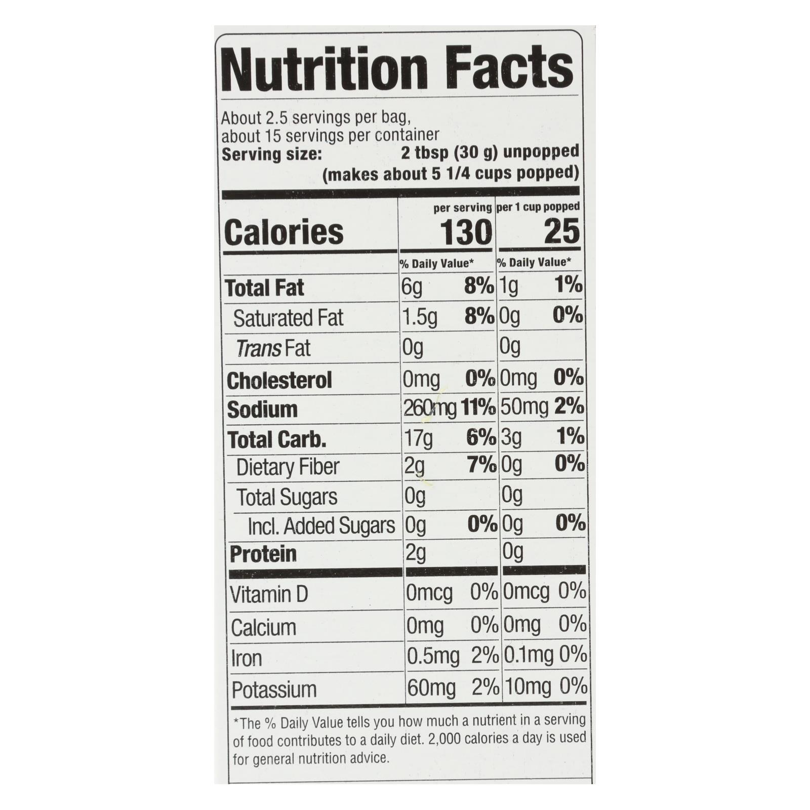 Skinnypop Popcorn - Popcorn Mirco Sea Salt - Case Of 6 - 6-2.8 Oz - Image 3