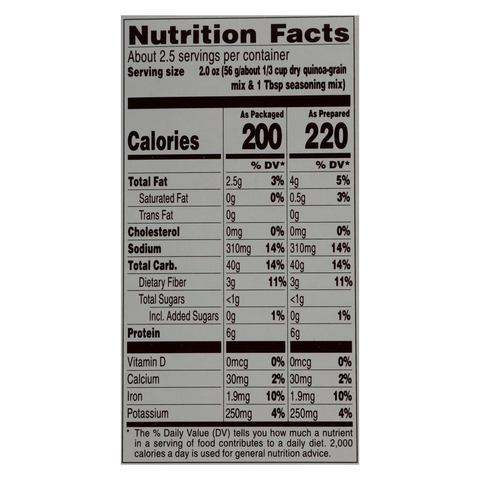 Near East Quinoa Blend, Roasted Red Pepper And Basi, Case Of 12, 4.9 Oz. - Image 3