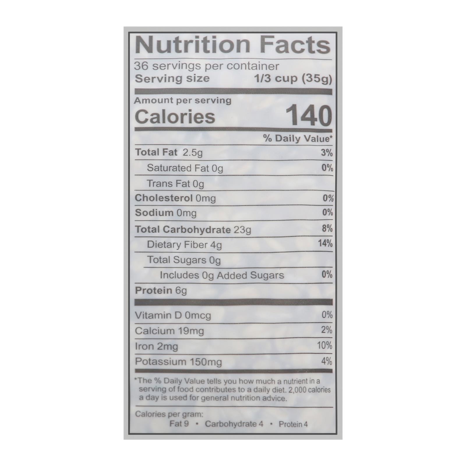 One Degree Organic Foods - Sprtd Oats Rolled - Case Of 4 - 45 Oz - Image 2