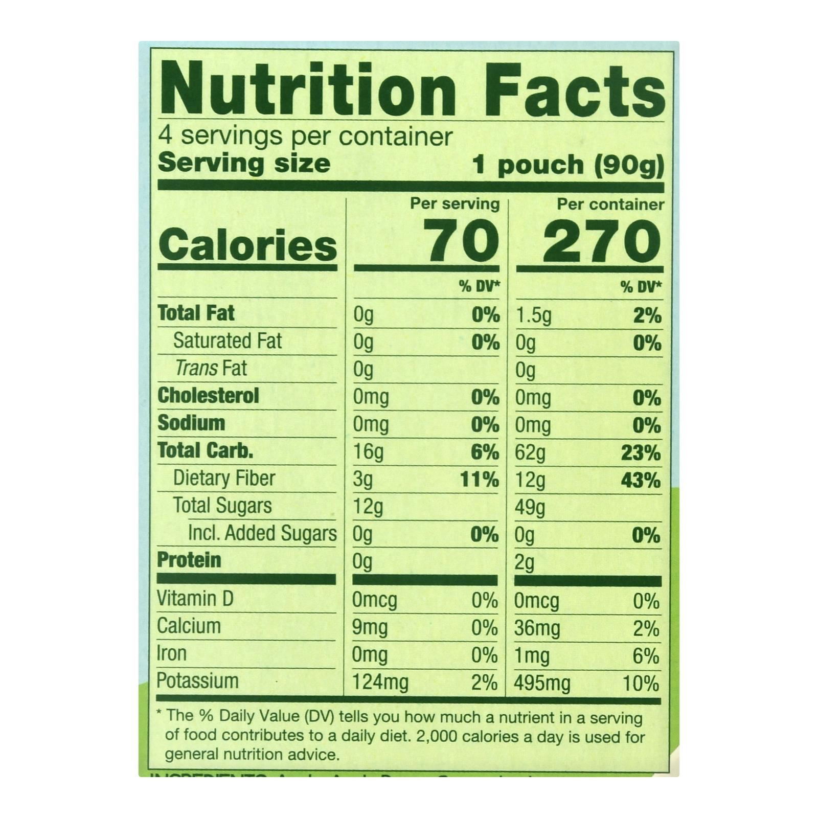 Gogo Squeeze Organic Applesauce, Apple Strawberry, Case Of 12, 3.2 Oz. - Image 3