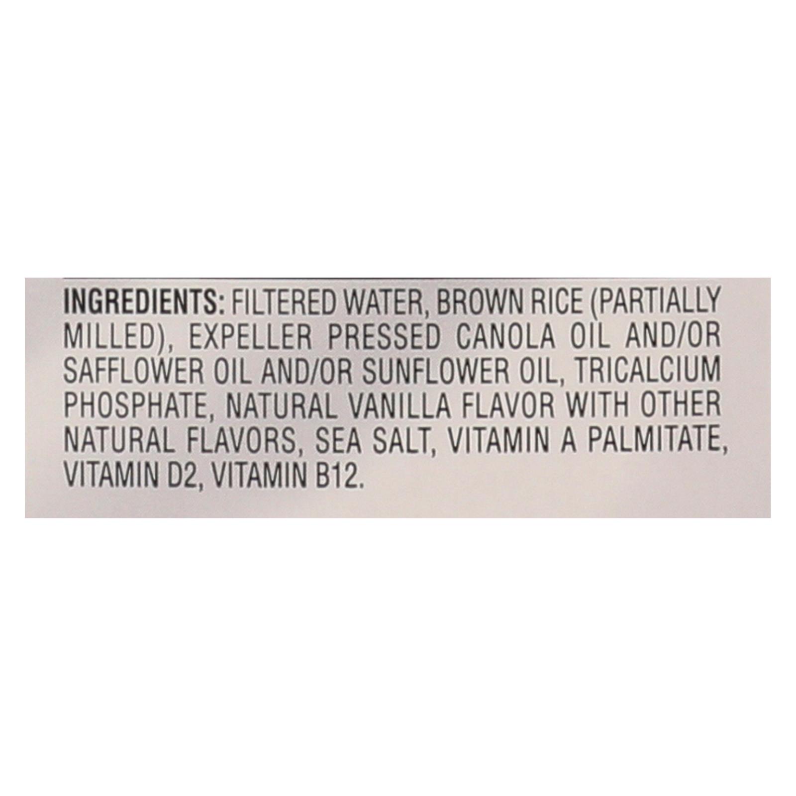 Rice Dream Original Rice Drink, Enriched Vanilla, Case Of 8, 64 Fl Oz. - Image 3