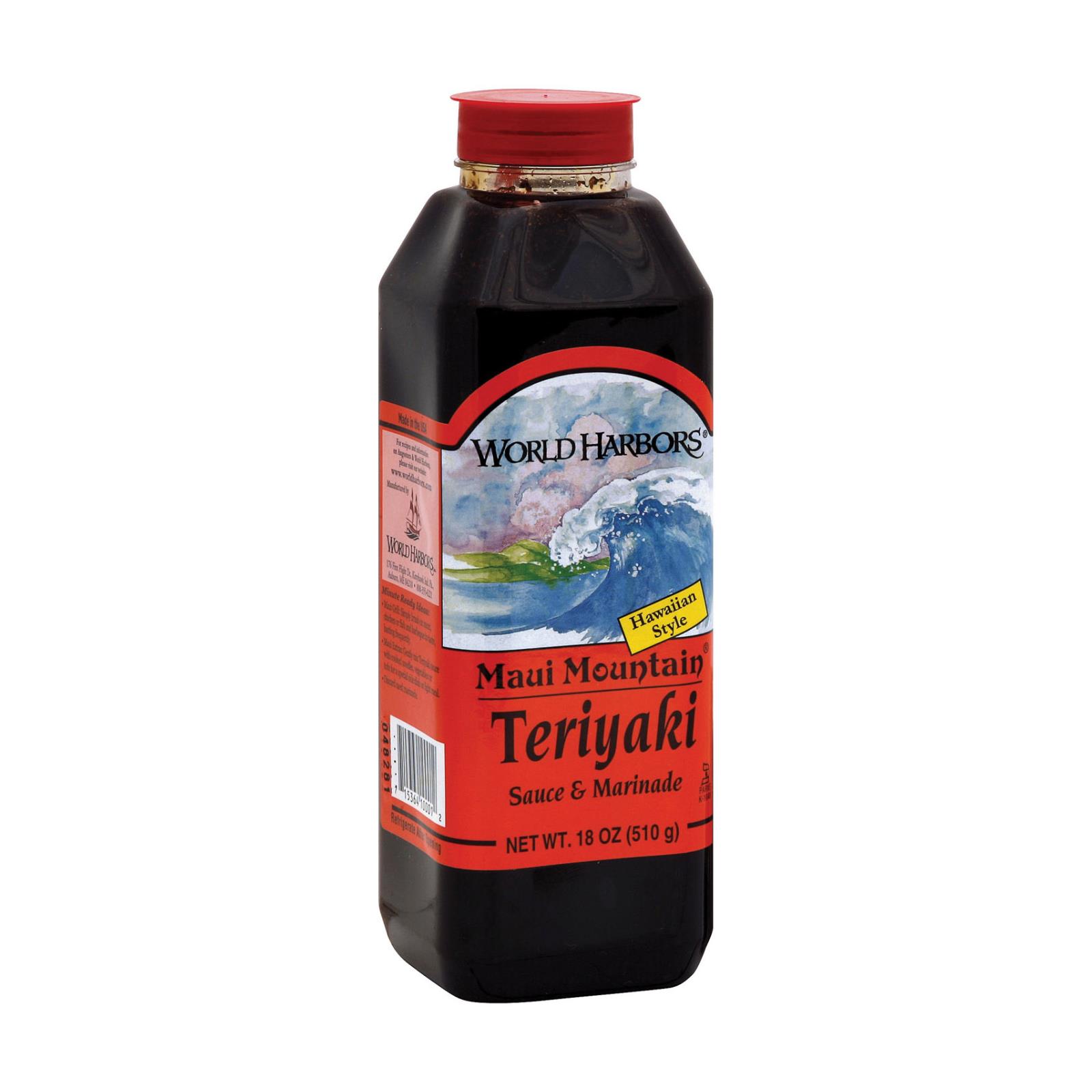 World Harbor Maui Mountain Teriyaki Marinade And Sauce, Case Of 6, 16 Fl Oz. - Image 2