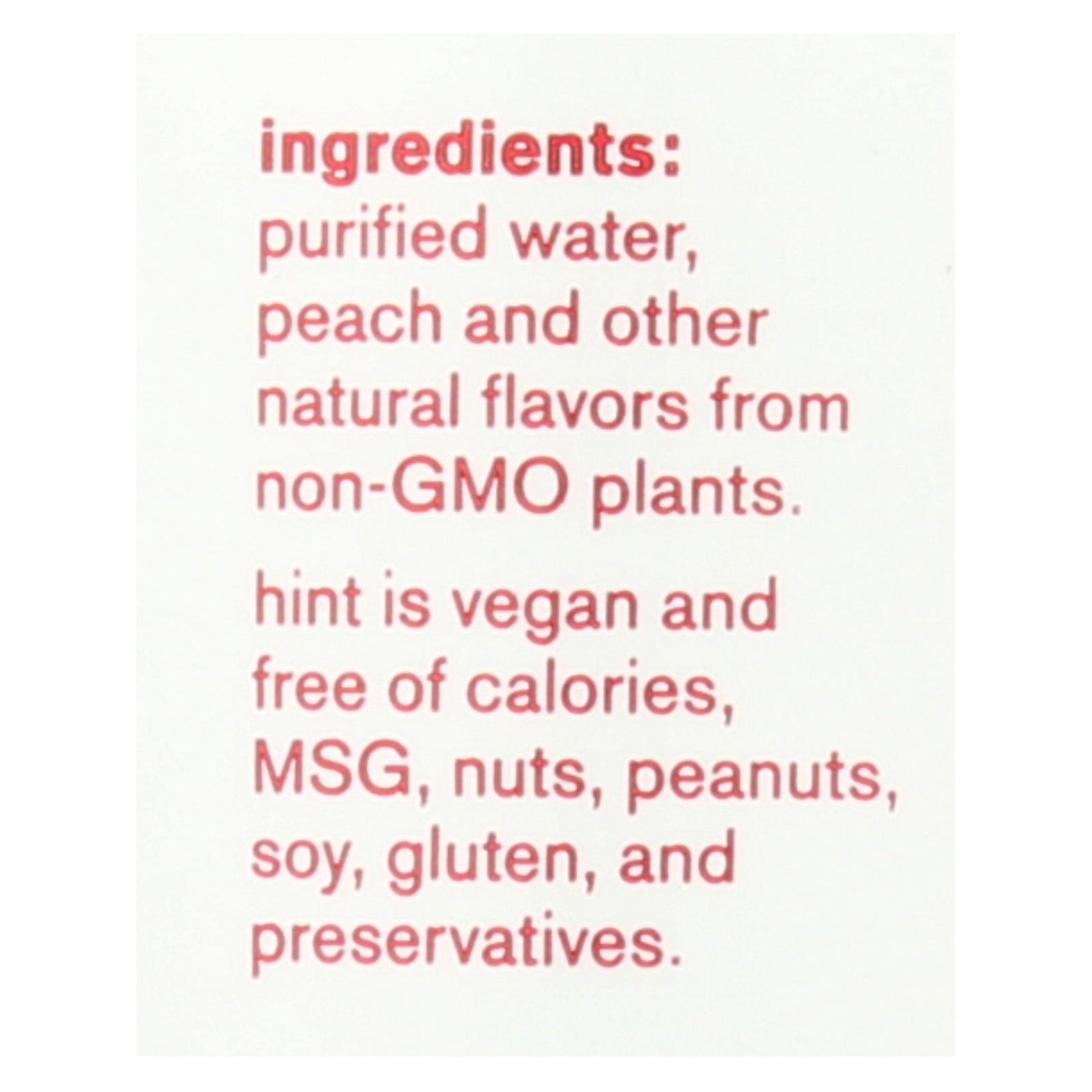 Hint Peach Water, Peach, Case Of 12, 16 Fl Oz. - Image 3