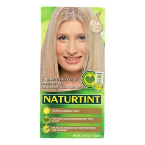 Naturtint Hair Color, Permanent, 10a, Light Ash Blonde, 5.28 Oz