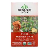 Organic India Tulsi Tea Chai Masala, 18 Tea Bags, Case Of 6