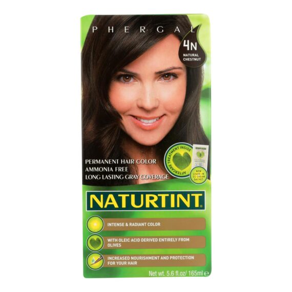 Naturtint Hair Color, Permanent, 4n, Natural Chestnut, 5.28 Oz