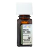 Aura Cacia, Organic Essential Oil, Vetiver, .25 Oz