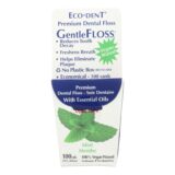 Eco-dent Gentlefloss Premium Dental Floss Mint, 100 Yards, Case Of 6