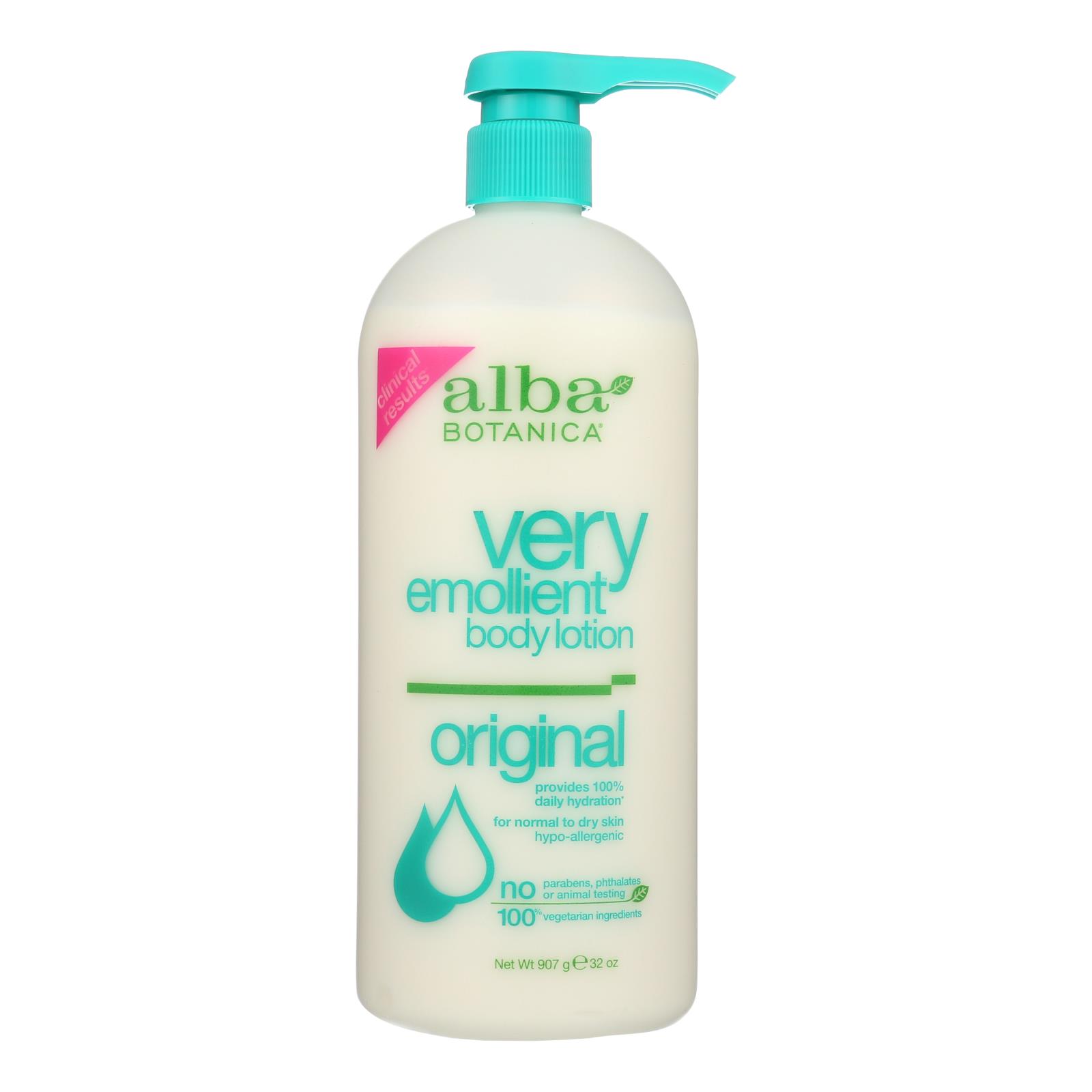 Alba Botanica, Very Emollient Body Lotion, Original, 32 Fl Oz