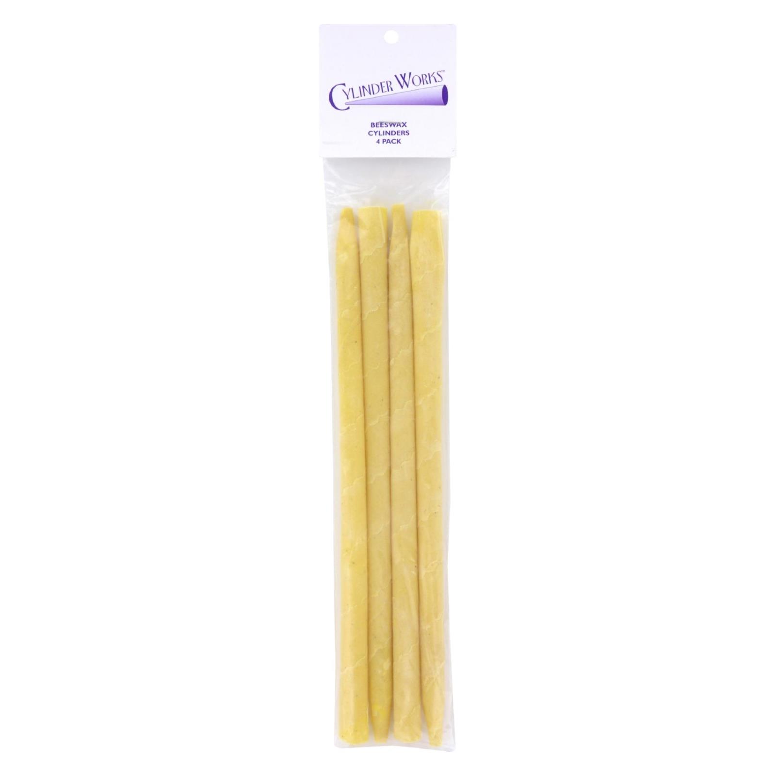 Cylinder Works, Beeswax Ear Candles, 4 Pack