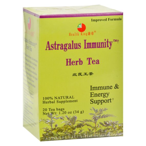 Health King Astragalus Immunity Herb Tea, 20 Tea Bags - Image 2