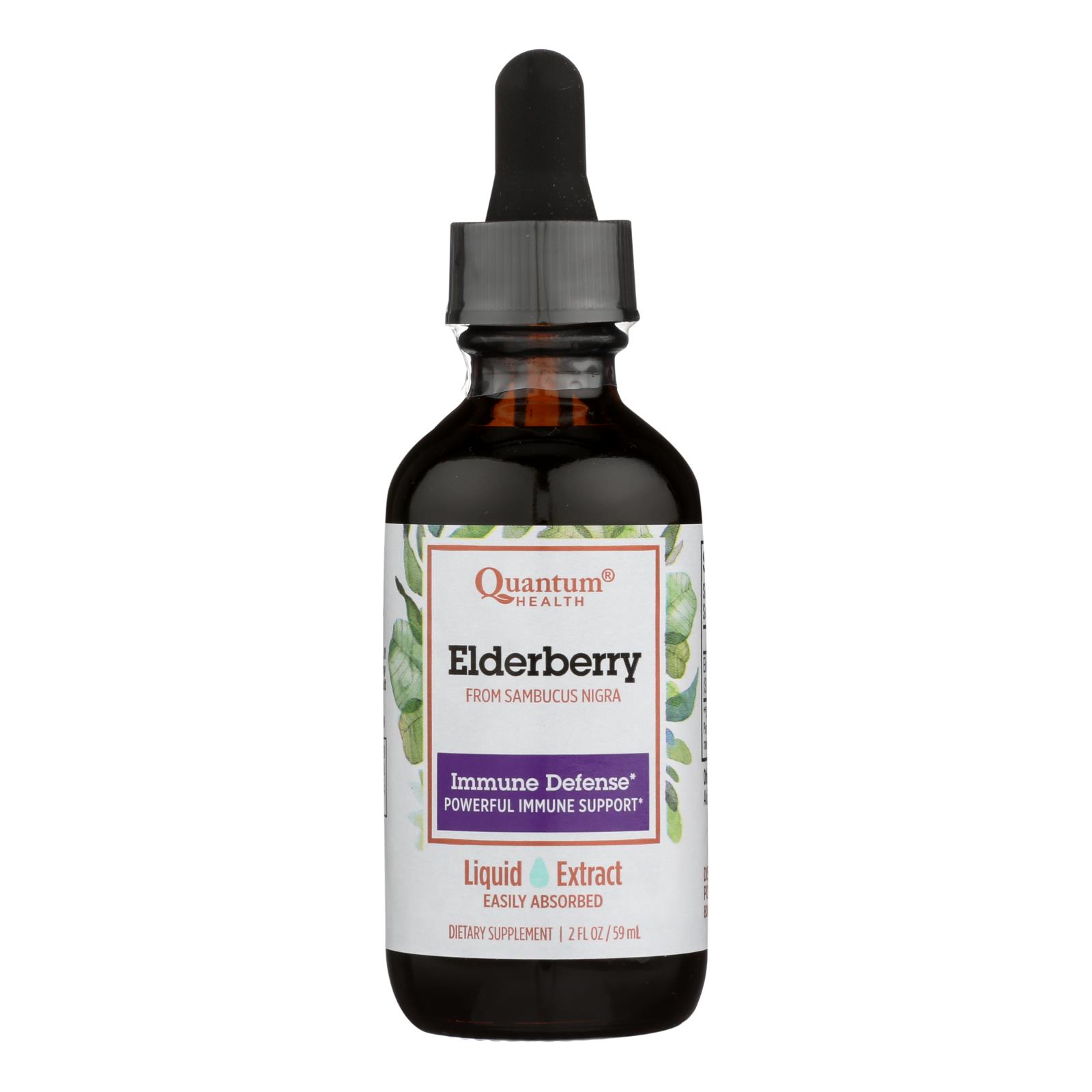 Quantum Elderberry Immune Defense Extract, 2 Fl Oz
