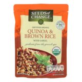 Seeds Of Change Organic Quinoa And Brown Rice With Garlic, Case Of 12, 8.5 Oz.