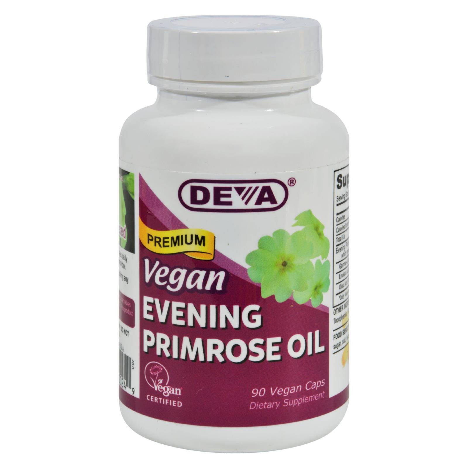 Deva Vegan Vitamins, Evening Primrose Oil, 90 Vegan Capsules