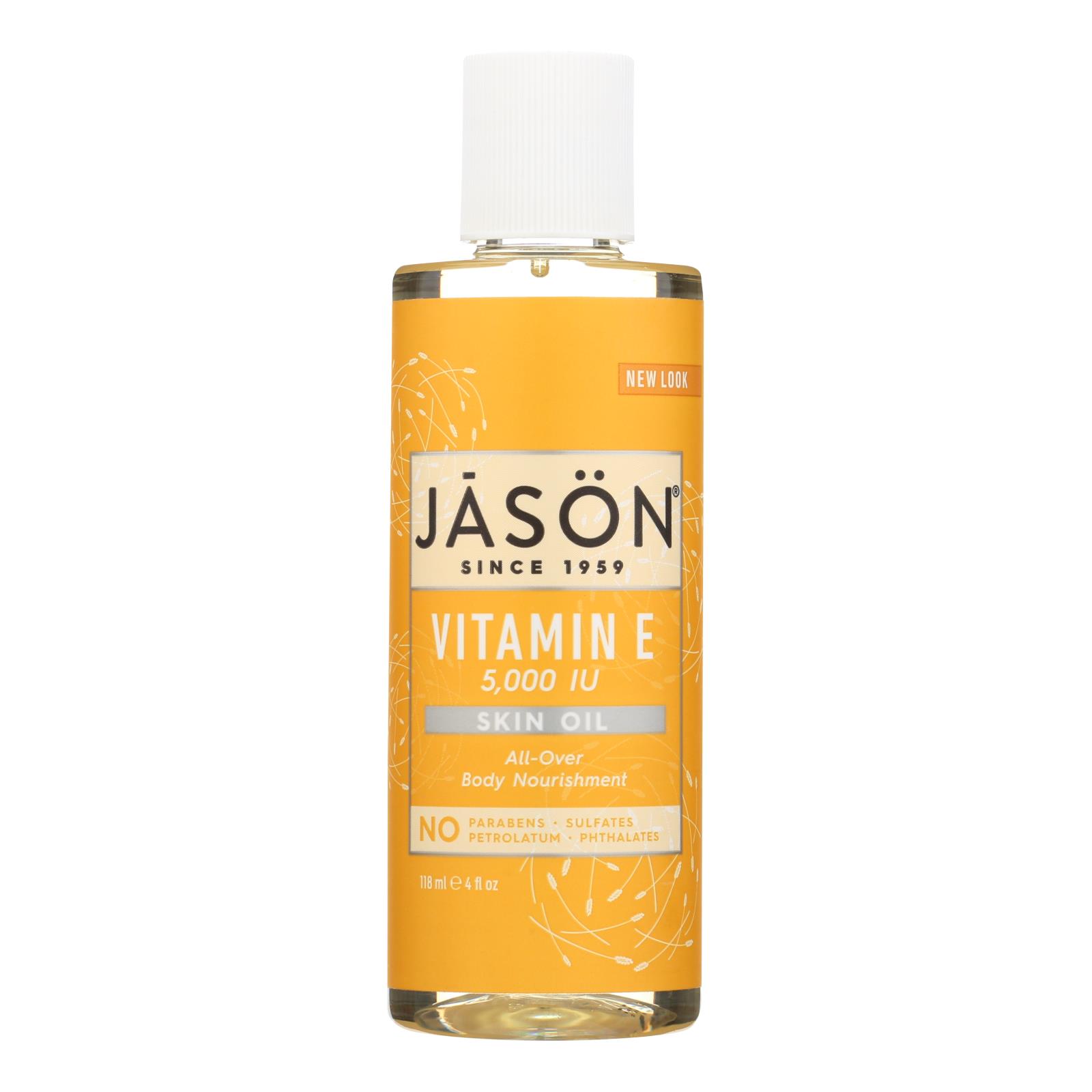 Jason Vitamin E Pure Natural Skin Oil, 5000 Iu, 4 Fl Oz