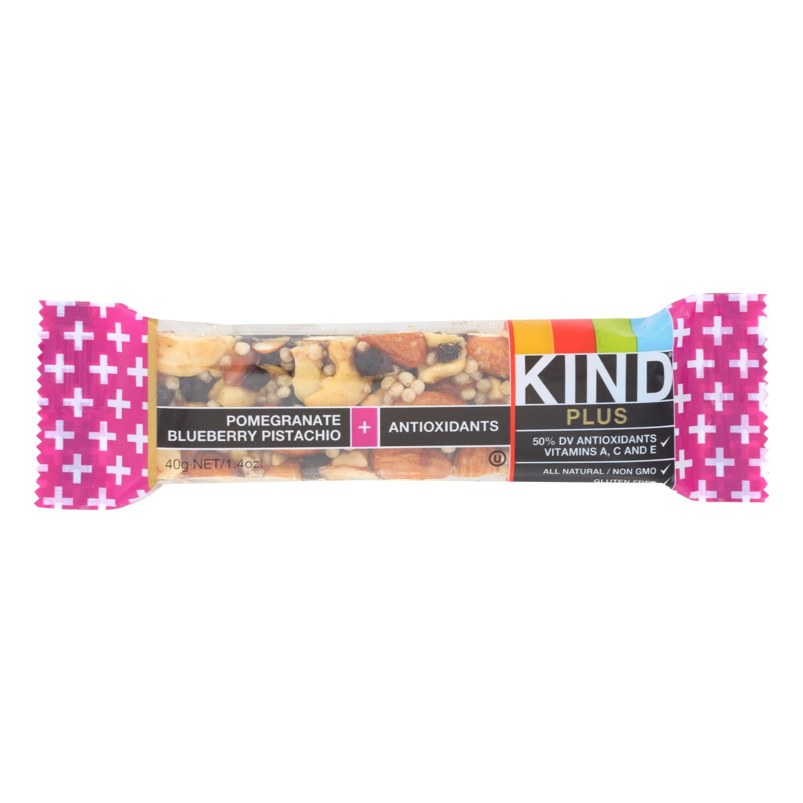 Kind Bar, Pomegranate Blueberry Pistachio Plus Anti-oxidants, Case Of 12, 1.4 Oz