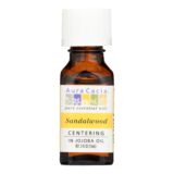 Aura Cacia, Precious Essentials Sandalwood Blended With Jojoba Oil, 0.5 Fl Oz
