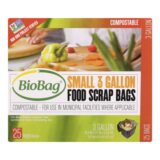 Biobag, 3 Gallon Compost/waste Bags, Case Of 12, 25 Count