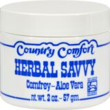 Country Comfort Herbal Savvy Comfrey Aloe Vera, 2 Oz