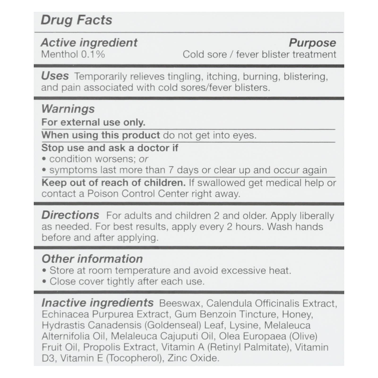 Quantum Lipclear Lysine And Cold Sore Treatment All Natural Ointment, 0.25 Oz - Image 2