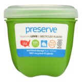 Preserve Mini Food Storage Container, Apple Green, Case Of 12, 8 Oz