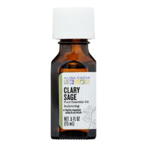 Aura Cacia, Essential Oil Clary Sage, 0.5 Fl Oz