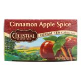 Celestial Seasonings Herbal Tea Caffeine Free Cinnamon Apple Spice, 20 Tea Bags, Case Of 6