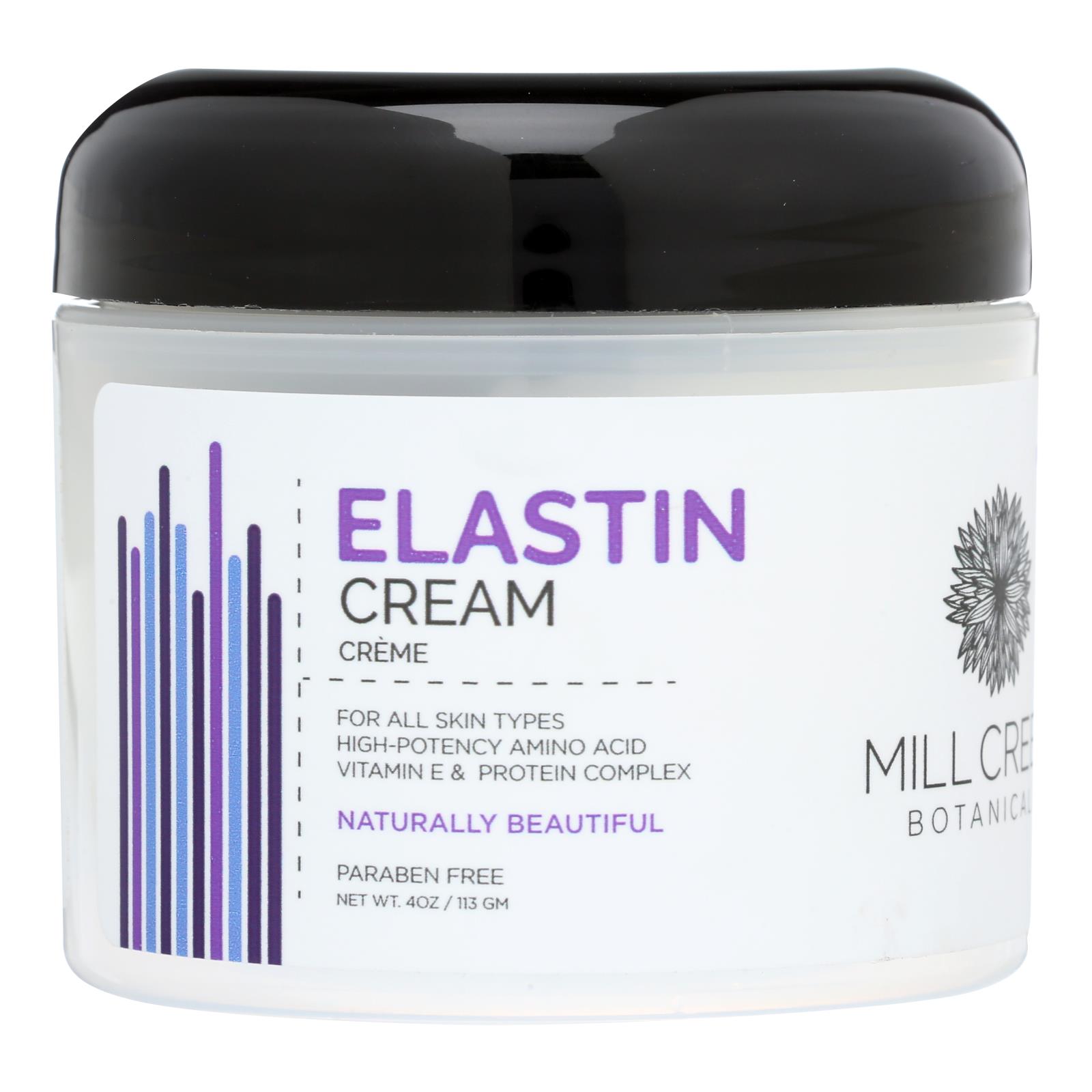 Mill Creek Botanicals Elastin Cream, 4 Oz