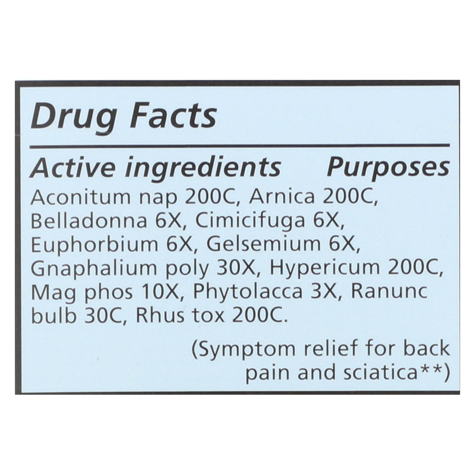 Liddell Homeopathic Back Pain Sciatica - 1 Fl Oz - Image 2