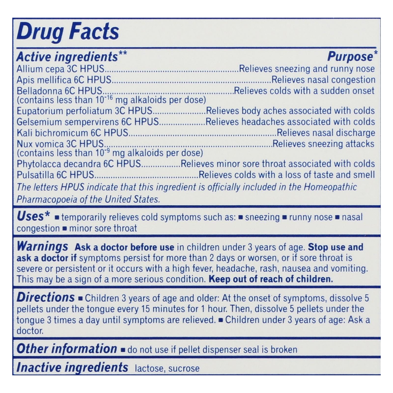 Boiron, Children's Cold Calm Pellets, 2 Doses - Image 2