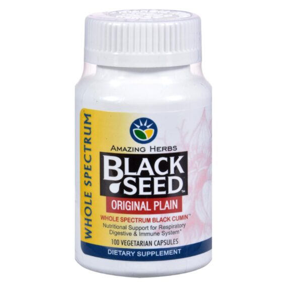 Amazing Herbs, Black Seed, 100 Capsules - Image 2