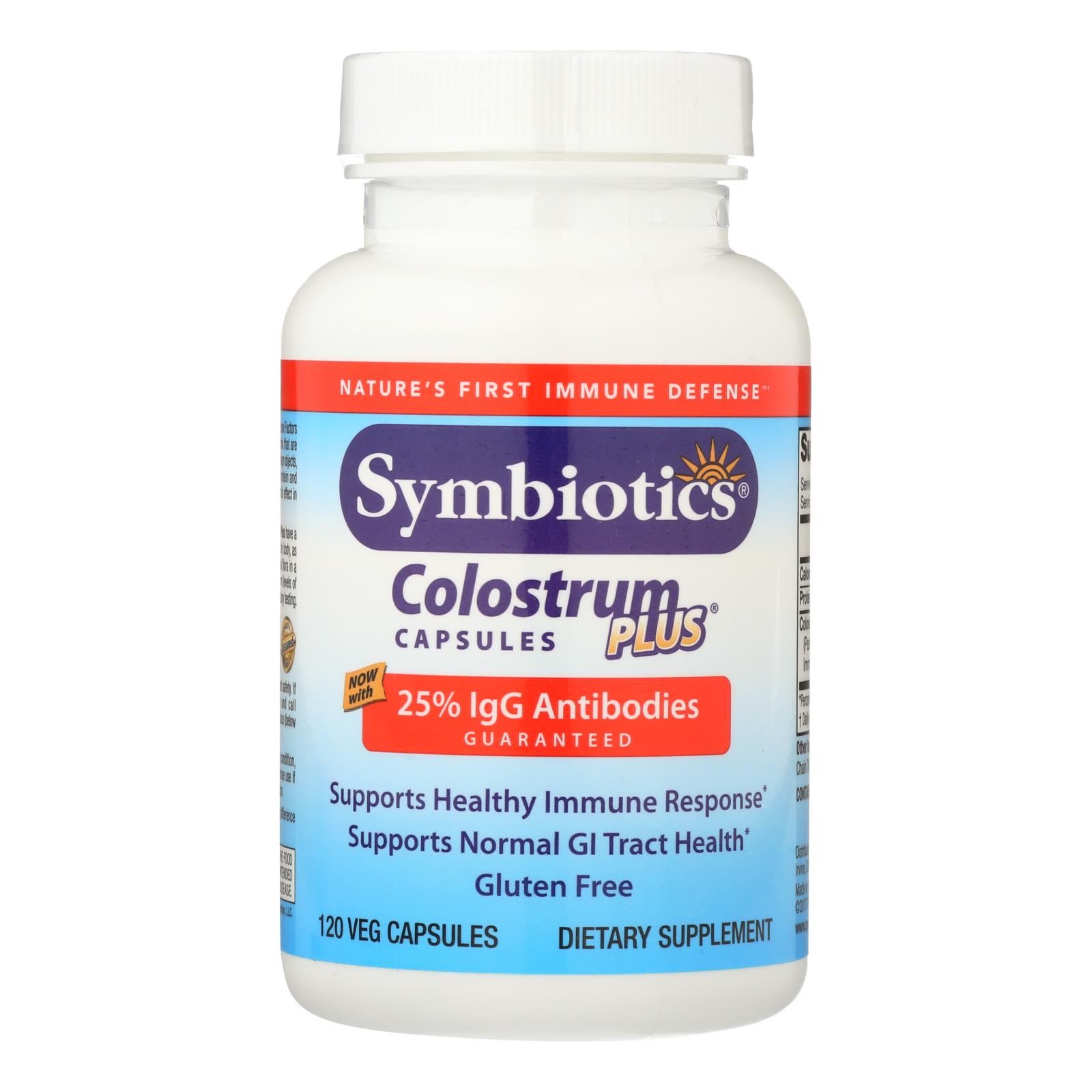 Symbiotics Colostrum Plus, 480 Mg, 120 Capsules