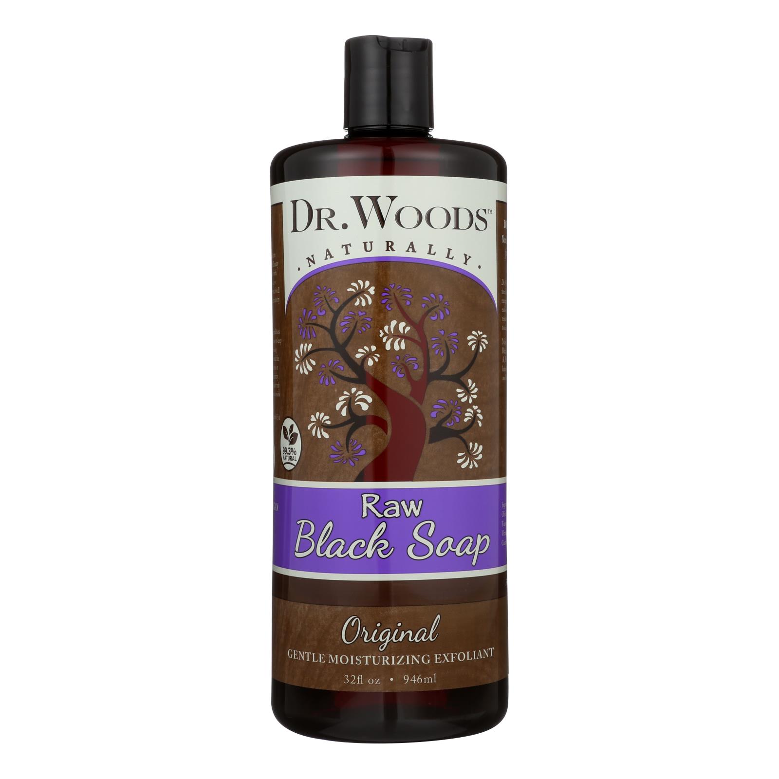 Dr. Woods Pure Black Soap, 32 Fl Oz