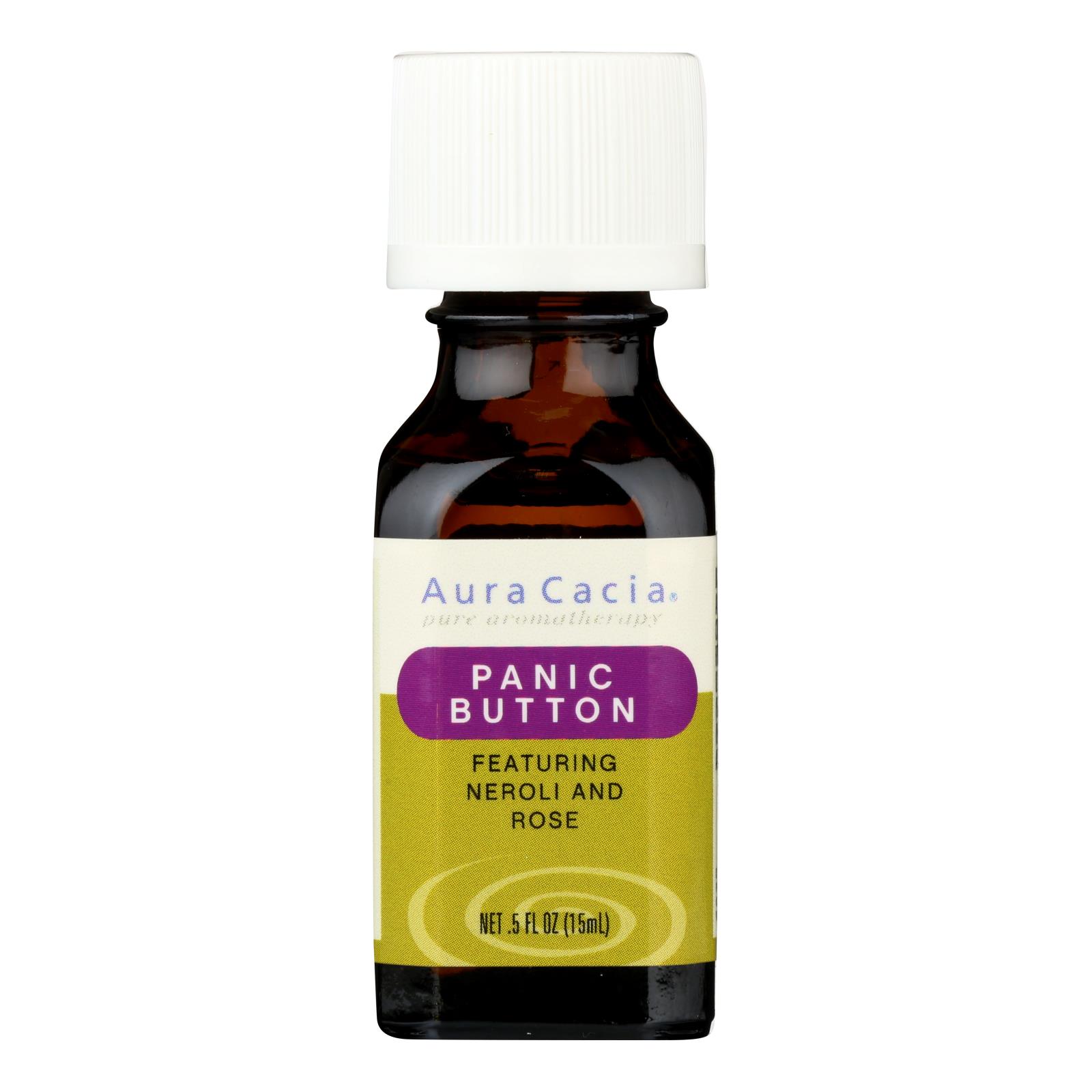 Aura Cacia, Essential Solutions Oil Panic Button, 0.5 Fl Oz