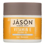 Jason Moisturizing Creme Vitamin E Age Renewal Fragrance Free, 25000 Iu, 4 Oz