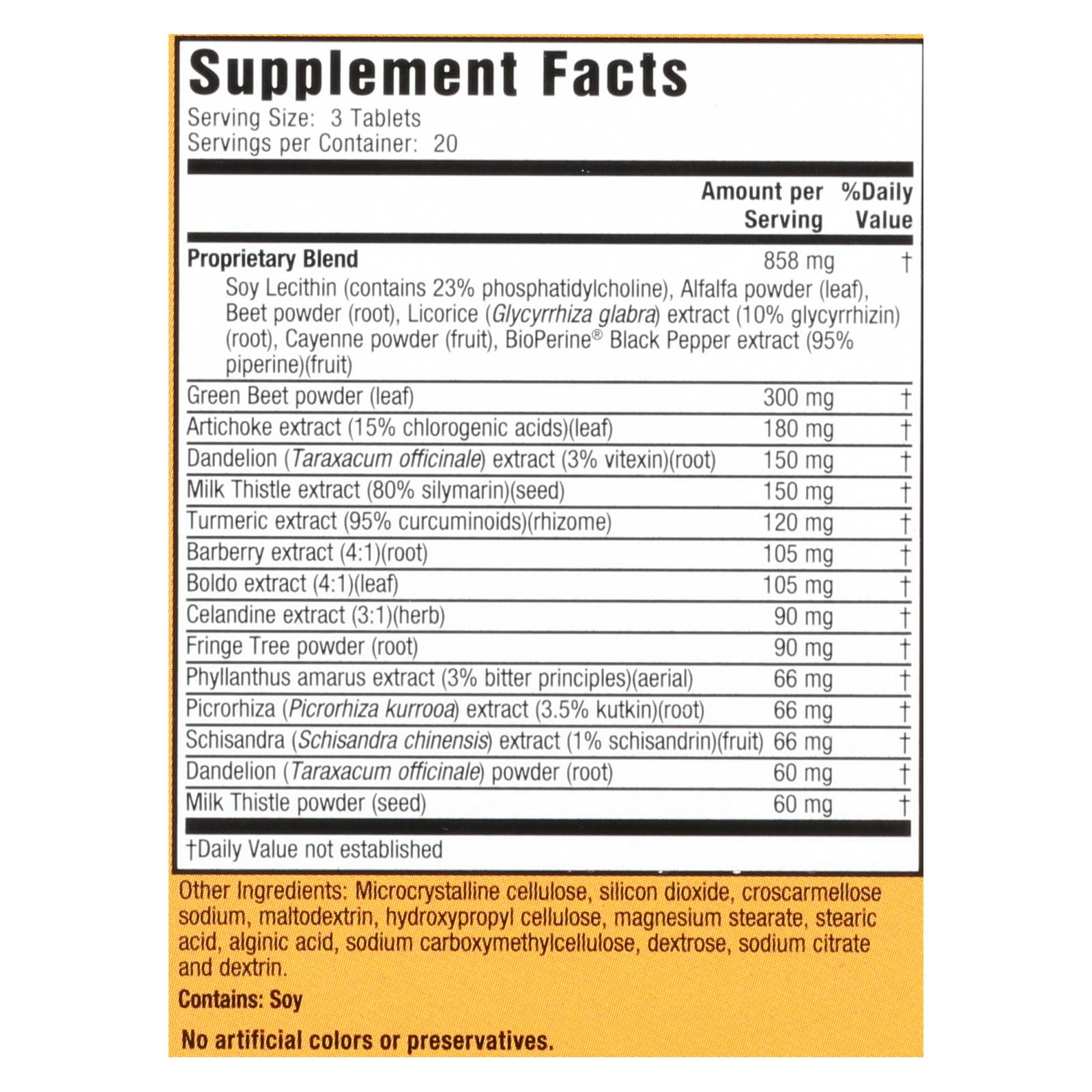 Nature's Secret Milk Thistle Liver Cleanse, 60 Tablets - Image 2