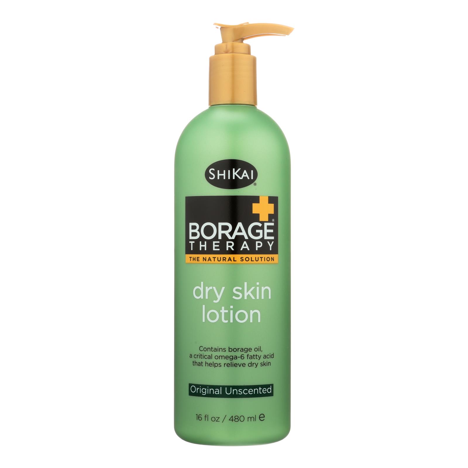 Shikai Borage Therapy Dry Skin Lotion Unscented, 16 Fl Oz