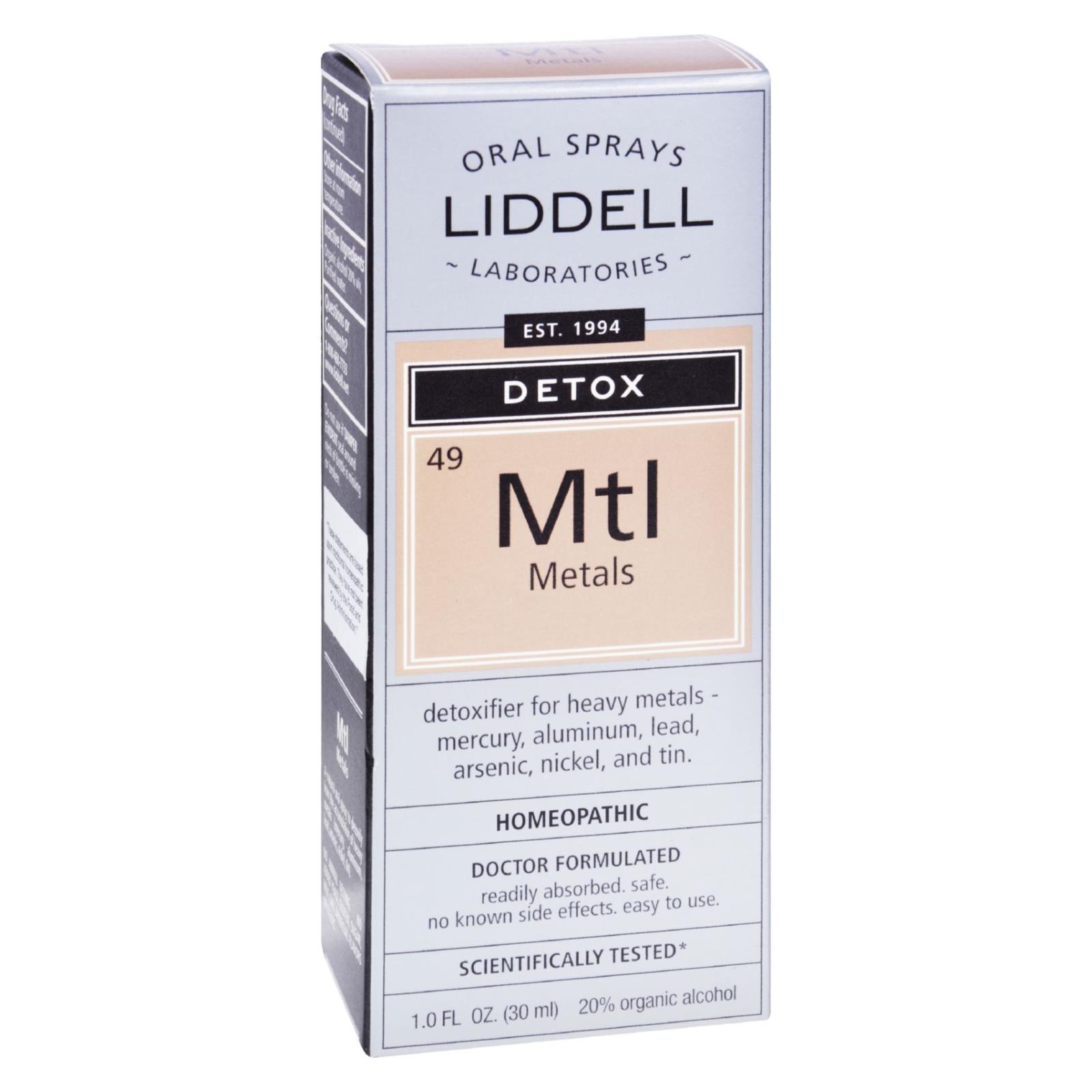 Liddell Homeopathic Anti-tox Metals Spray, 1 Fl Oz