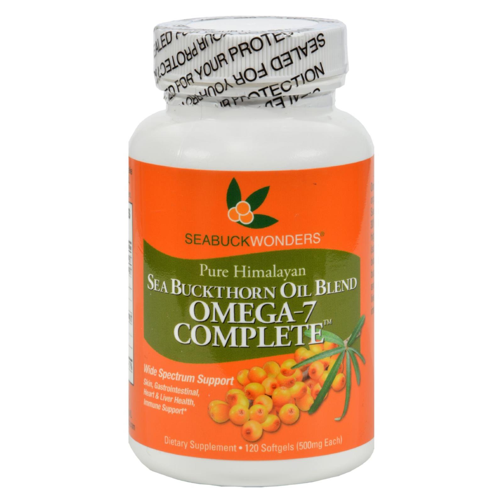 Seabuck Wonders Sea Buckthorn Oil Blend, 500 Mg, 120 Softgels
