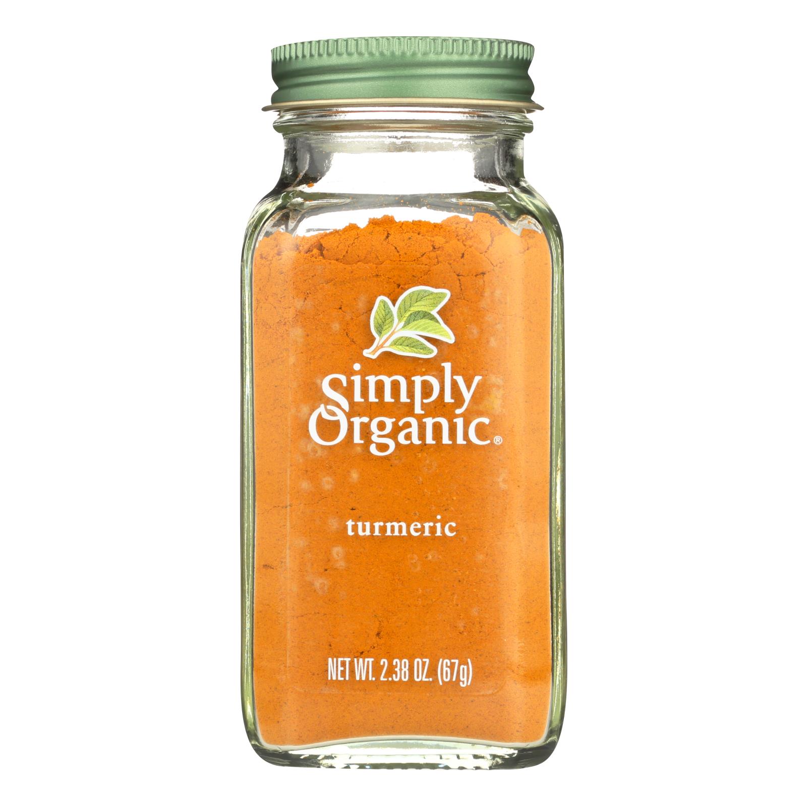Simply Organic Ground Turmeric Root, Case Of 6, 2.38 Oz.