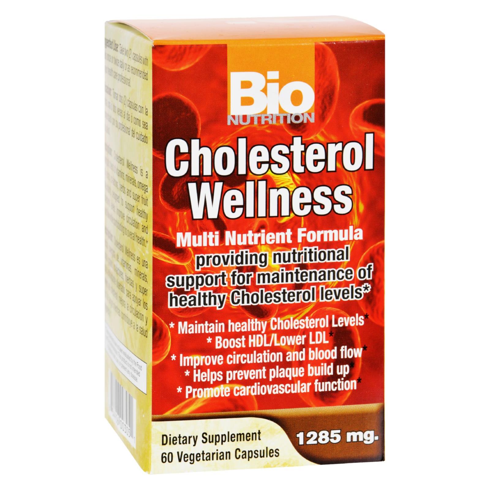 Bio Nutrition, Cholesterol Wellness, 60 Vegetarian Capsules