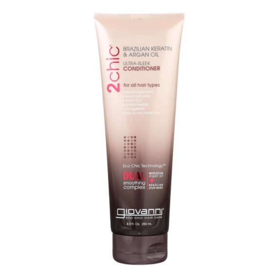Giovanni 2chic Ultra-sleek Conditioner With Brazilian Keratin And Argan Oil, 8.5 Fl Oz