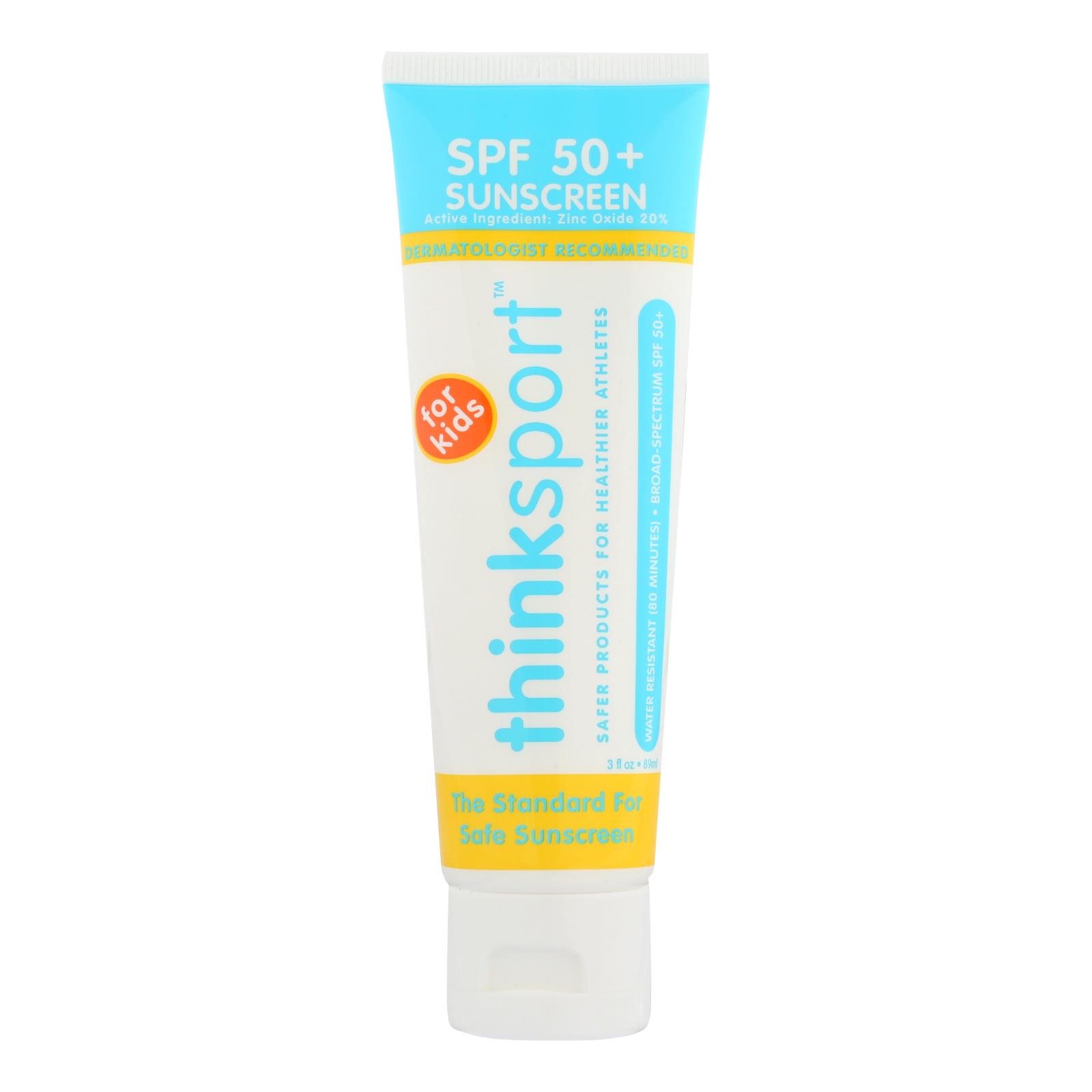 Thinksport Sunscreen, Safe, Kids, Spf 50 Plus, 3 Oz