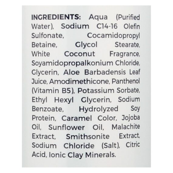 Zion Health Adama Minerals Shampoo, White Coconut, 16 Fl Oz - Image 2