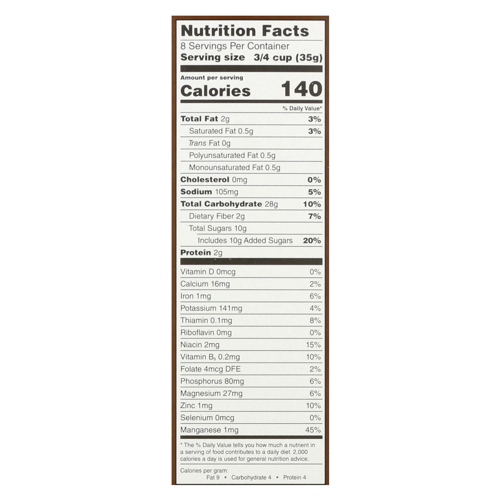 One Degree Organic Foods Sprouted Brown Rice, Cacao Crisps, Case Of 6, 10 Oz. - Image 3