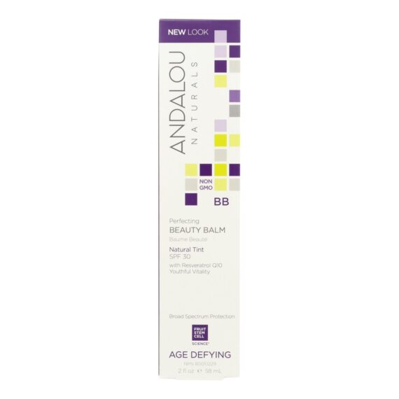 Andalou Naturals Skin Perfecting Beauty Balm, Natural Tint Spf 30, 2 Oz